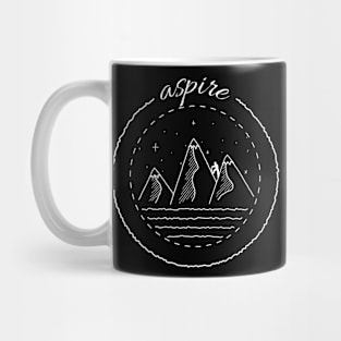 Adventurous hiking and mountain climbing aspire Mug